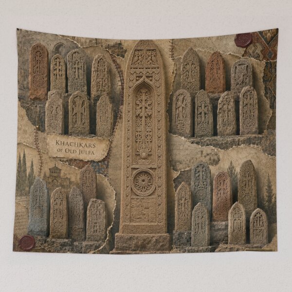 Item preview, Old Julfa Khachkars Memorial Collage designed and sold by Qenlo.