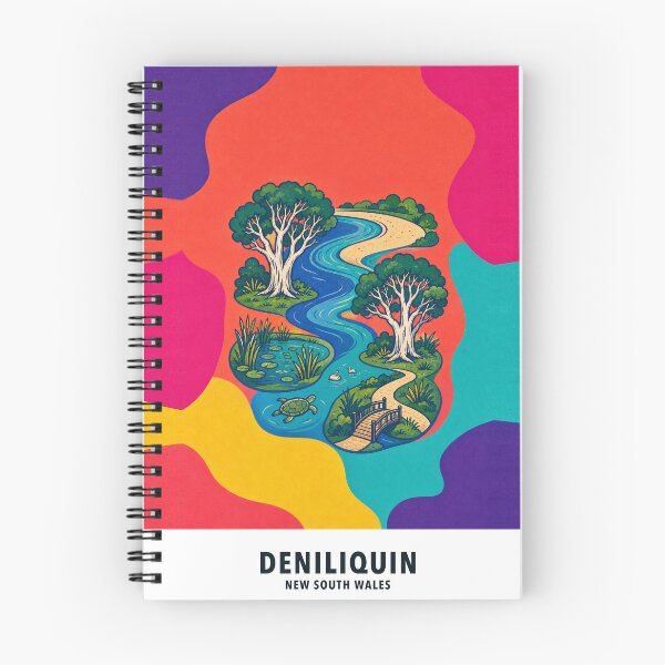 Item preview, Deniliquin Edward River McLean Beach and Red Gums designed and sold by Print My Town.