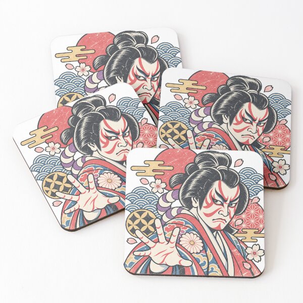 Item preview, Vintage Kabuki — Japanese Theater Retro Art designed and sold by アミヤジャ.