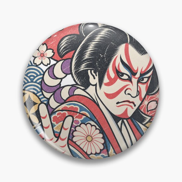 Item preview, Vintage Kabuki — Japanese Theater Retro Art designed and sold by アミヤジャ.
