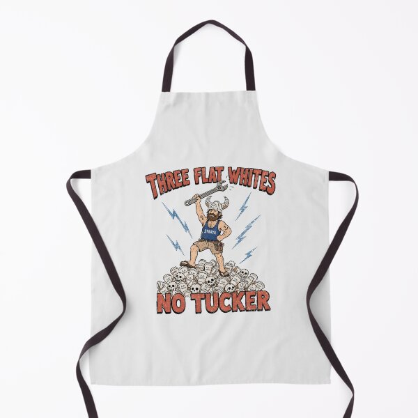 Item preview, Three Flat Whites No Tucker Funny Aussie Tradie Viking Straya Flat White Coffee designed and sold by Yellowriversss.