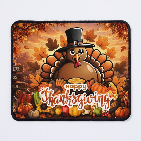 Item preview, Happy Thanksgiving Turkey Autumn Harvest Celebration designed and sold by Fei Long Design Hub.