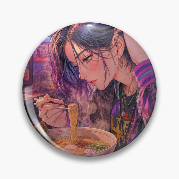 Item preview, Neon Ramen Nights – Retro Tokyo Slurp designed and sold by アミヤジャ.