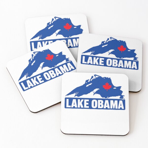 Item preview, Lake Obama Canadian Maple Leaf Lake Map designed and sold by KireVeronica.