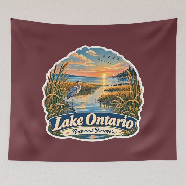 Item preview, Lake Ontario Forever Defending Canadian Sovereignty Scenic Prints designed and sold by PinUpPizzazz.