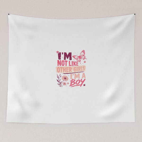 Item preview, I'm Not Like Other Girls I'm A Boy Transgender Boy Trans Man Gender Identity designed and sold by HumansStuck12.