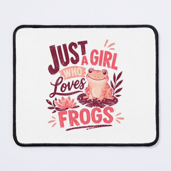 Item preview, Just A Girl Who Loves Frogs Amphibian Lover Woman Frog Enthusiast designed and sold by SkeletonsDanger.