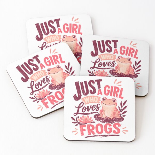 Item preview, Just A Girl Who Loves Frogs Amphibian Lover Woman Frog Enthusiast designed and sold by SkeletonsDanger.