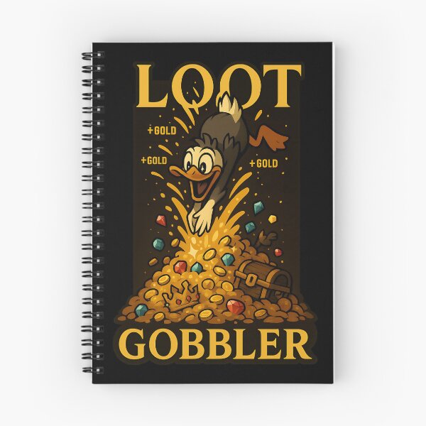 Item preview, Loot Gobbler Treasure Hoarding Duck Design designed and sold by TeeTimeTreasure.