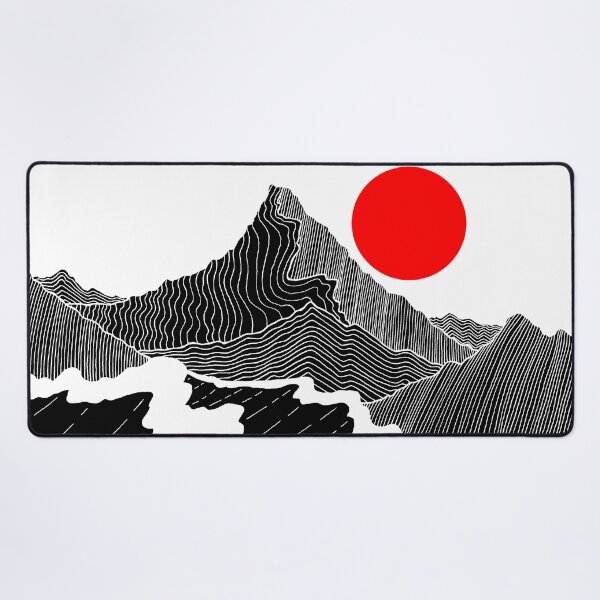 Item preview, Line mountain waves designed and sold by Swadeillustrations.