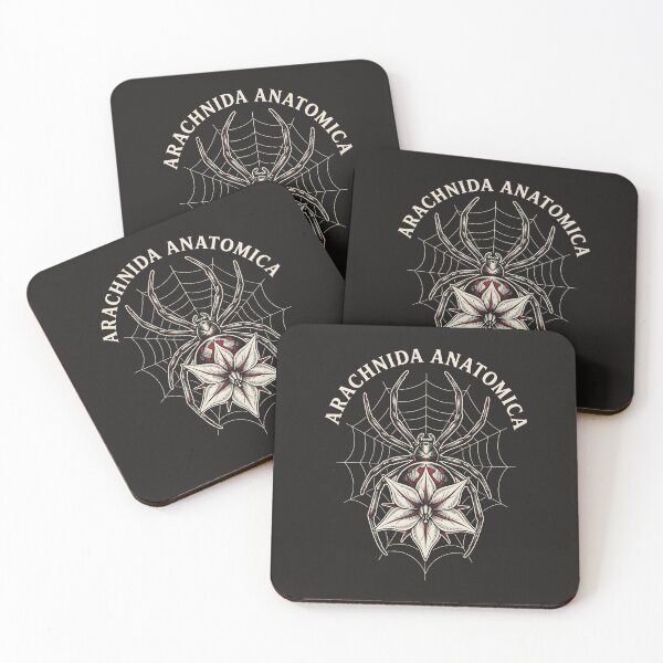 Item preview, Arachnida Anatomica - Botanical Line Art Dark Cottagecore designed and sold by SplashTastic.