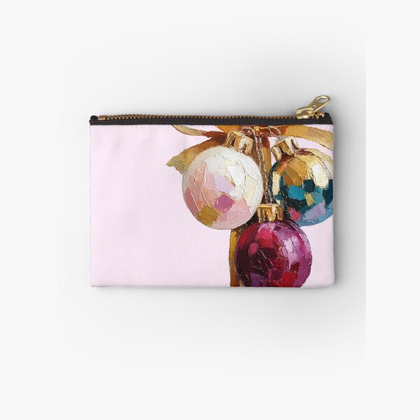 Item preview, Colorful Impasto Christmas Ornaments and Golden Ribbon designed and sold by colorful-white.