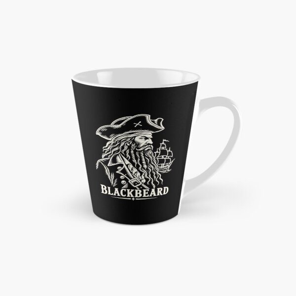 Item preview, Blackbeard the pirate - line art designed and sold by TY-Cat-Tees.