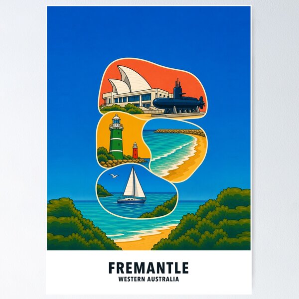 Item preview, Fremantle Maritime Museum Lighthouses and Coast designed and sold by Print My Town.