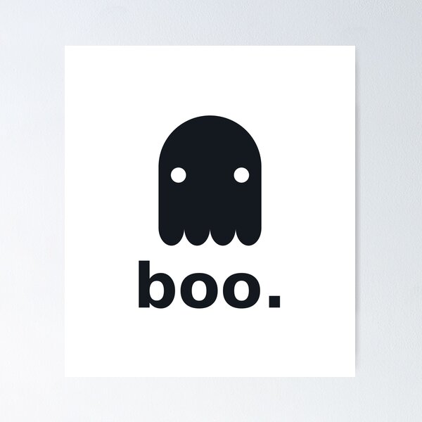 Item preview, Boo - Cute Minimalist Ghost Halloween designed and sold by cozycrowstudio.