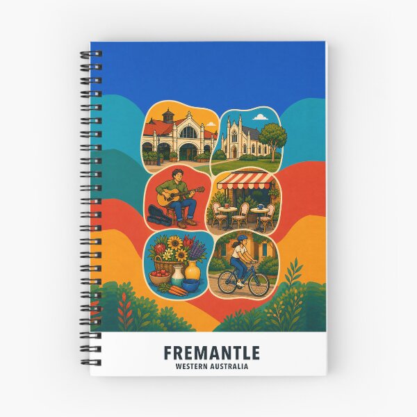 Item preview, Fremantle Markets Music Cafes and Local Life designed and sold by Print My Town.