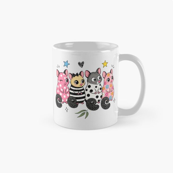Item preview, Possum Squad Cute Pink Ringtail Possum Friends Colorful Polka Dot designed and sold by Yellowriversss.