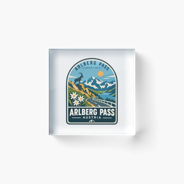 Item preview, Arlberg Pass Elevation 1,793 M Austria Mountain Hiking Travel Souvenir designed and sold by Simsimah26Parks.