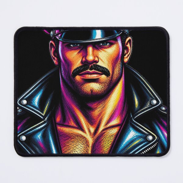 Item preview, Color Pop Gay Leather Daddy Copped Art Design designed and sold by ItsAKinkThing.