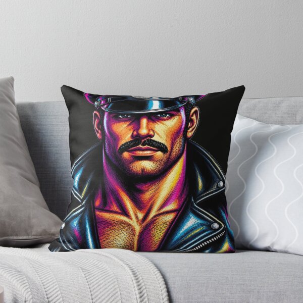 Item preview, Color Pop Gay Leather Daddy Copped Art Design designed and sold by ItsAKinkThing.