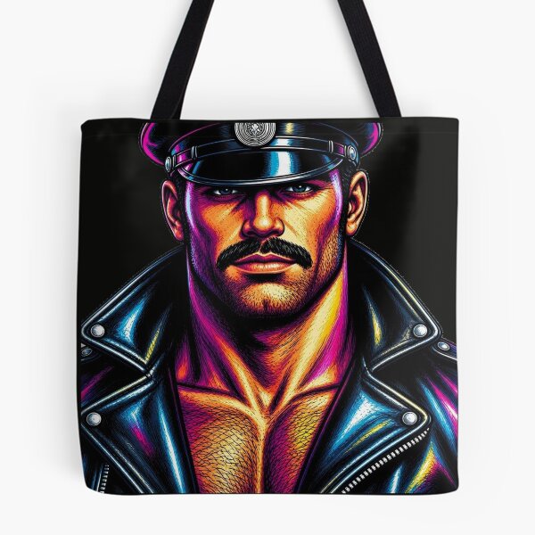 Item preview, Color Pop Gay Leather Daddy Copped Art Design designed and sold by ItsAKinkThing.