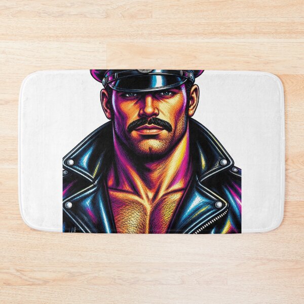 Item preview, Color Pop Gay Leather Daddy Copped Art Design designed and sold by ItsAKinkThing.
