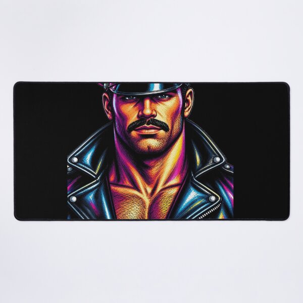Item preview, Color Pop Gay Leather Daddy Copped Art Design designed and sold by ItsAKinkThing.