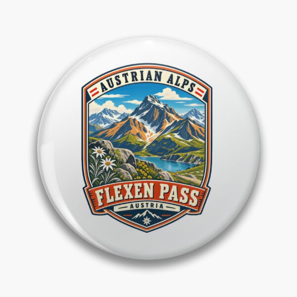 Item preview, Austrian Alps Flexen Pass Austria Travel Souvenir Hiker Mountain designed and sold by Simsimah26Parks.