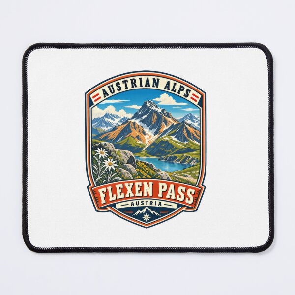 Item preview, Austrian Alps Flexen Pass Austria Travel Souvenir Hiker Mountain designed and sold by Simsimah26Parks.
