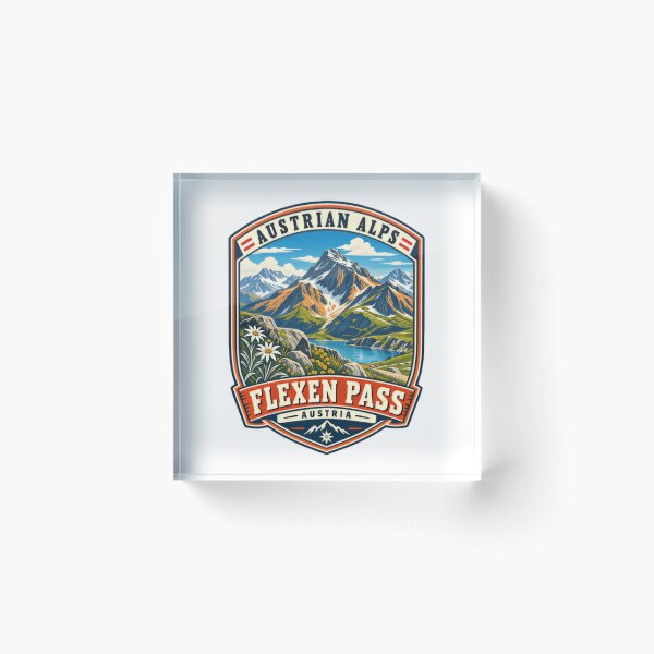Item preview, Austrian Alps Flexen Pass Austria Travel Souvenir Hiker Mountain designed and sold by Simsimah26Parks.
