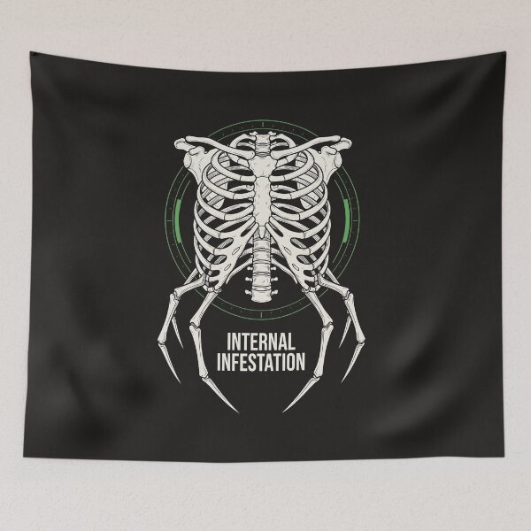 Item preview, Internal Infestation - Cyberpunk Techwear Dark Anatomy Graphic designed and sold by SplashTastic.