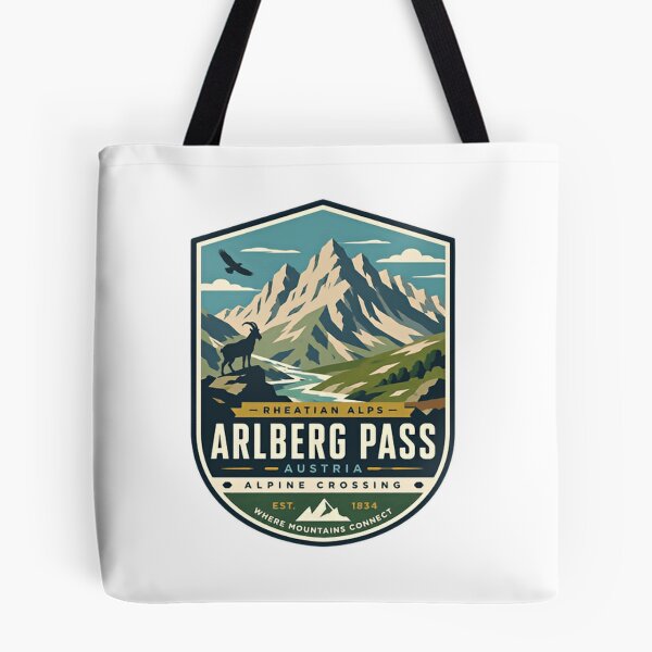 Item preview, Arlberg Pass Austria Rheatian Alps Alpine Crossing Mountain Travel Hiker Souvenir designed and sold by Simsimah26Parks.