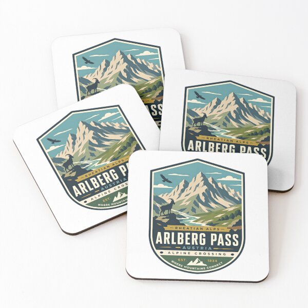 Item preview, Arlberg Pass Austria Rheatian Alps Alpine Crossing Mountain Travel Hiker Souvenir designed and sold by Simsimah26Parks.