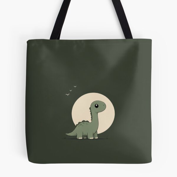 Item preview, Minimalist Dinosaur Under the Moon designed and sold by KUHATLIKHA.