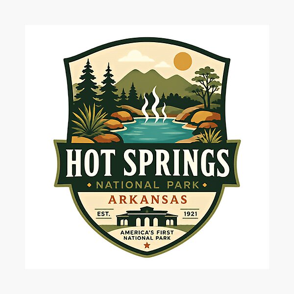 Item preview, Hot Springs National Park Arkansas Est. 1921 America's First National Park Travel Souvenir United States designed and sold by Star3NowForMe.