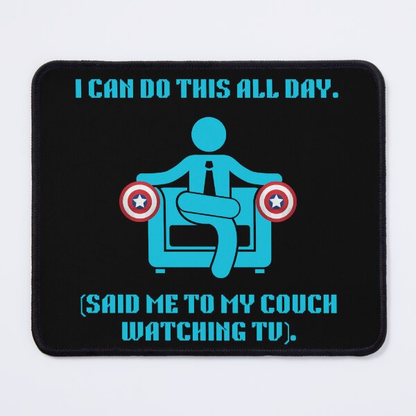 Item preview, I Can Do This All Day Couch Funny Movie Parody designed and sold by Mircea786.