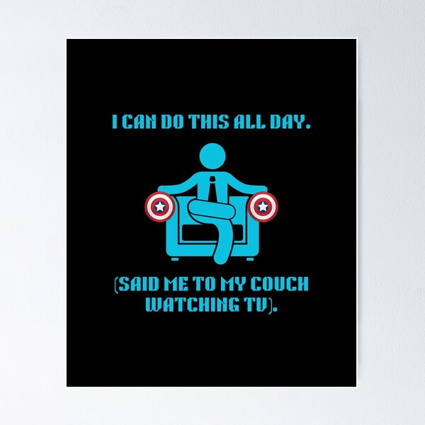 Item preview, I Can Do This All Day Couch Funny Movie Parody designed and sold by Mircea786.