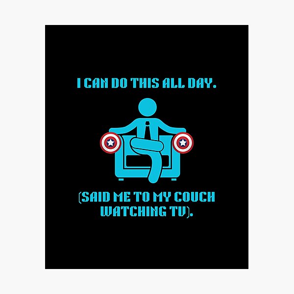 Item preview, I Can Do This All Day Couch Funny Movie Parody designed and sold by Mircea786.