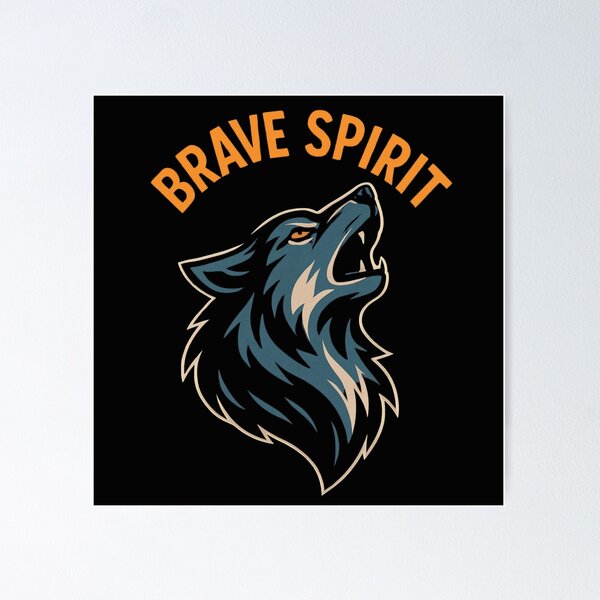 Item preview, Brave Spirit - wolf designed and sold by GUNAPRIYAA.