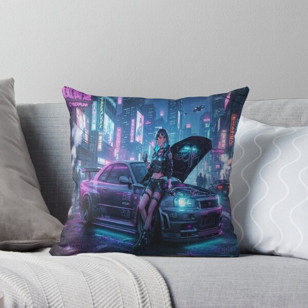 Item preview, Midnight Synthwave Cyber Street Art designed and sold by JMAVILA ART.