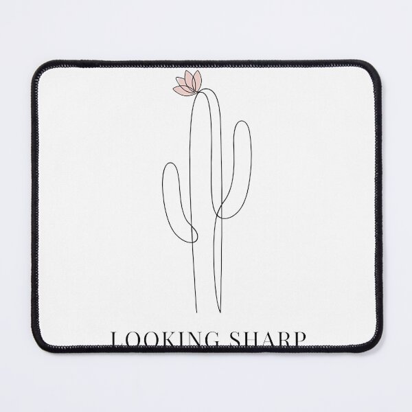 Item preview, Looking Sharp Minimalist Cactus Line Art Funny Desert Botanical designed and sold by WorldShop17.