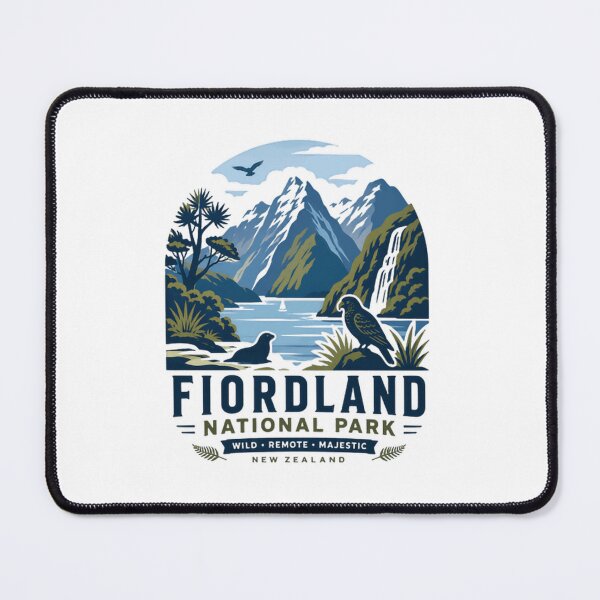 Item preview, Fiordland National Park Wild Remote Majestic New Zealand Travel Souvenir Nature Lover designed and sold by Simsimah26Parks.