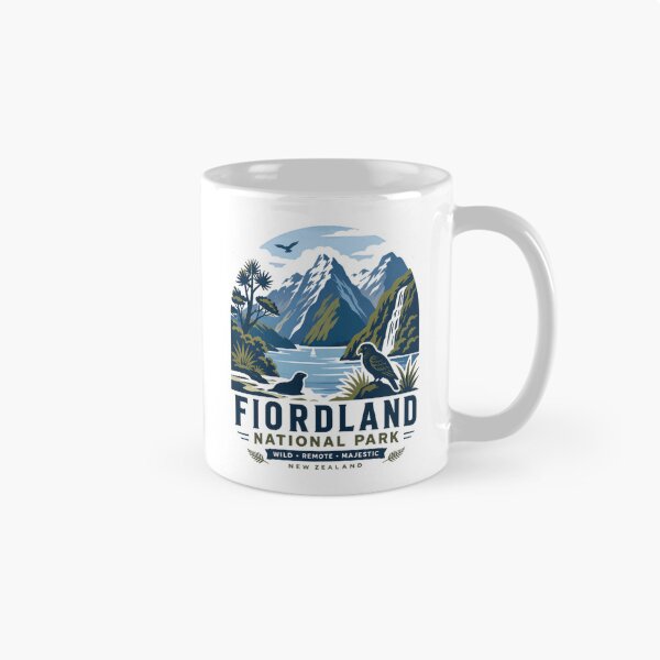 Item preview, Fiordland National Park Wild Remote Majestic New Zealand Travel Souvenir Nature Lover designed and sold by Simsimah26Parks.