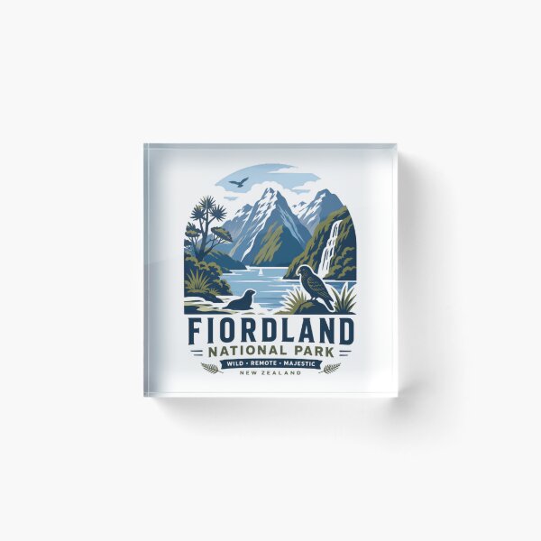 Item preview, Fiordland National Park Wild Remote Majestic New Zealand Travel Souvenir Nature Lover designed and sold by Simsimah26Parks.