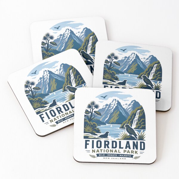 Item preview, Fiordland National Park Wild Remote Majestic New Zealand Travel Souvenir Nature Lover designed and sold by Simsimah26Parks.