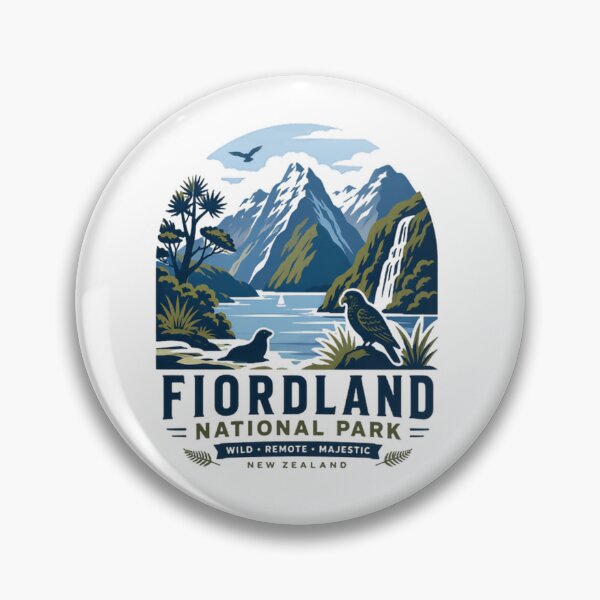 Item preview, Fiordland National Park Wild Remote Majestic New Zealand Travel Souvenir Nature Lover designed and sold by Simsimah26Parks.
