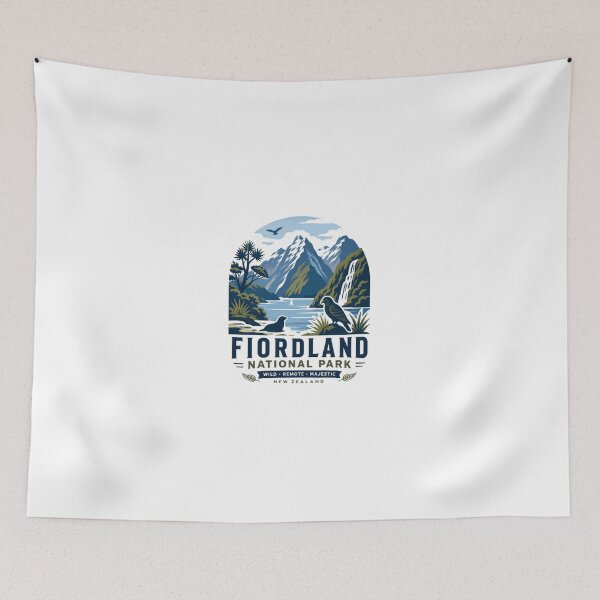 Item preview, Fiordland National Park Wild Remote Majestic New Zealand Travel Souvenir Nature Lover designed and sold by Simsimah26Parks.