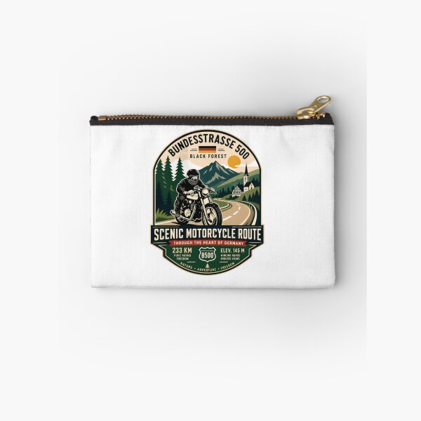 Item preview, Bundesstrasse 500 Black Forest Scenic Motorcycle Route Through The Heart Of Germany Motorcyclist Rider designed and sold by Simsimah26Parks.