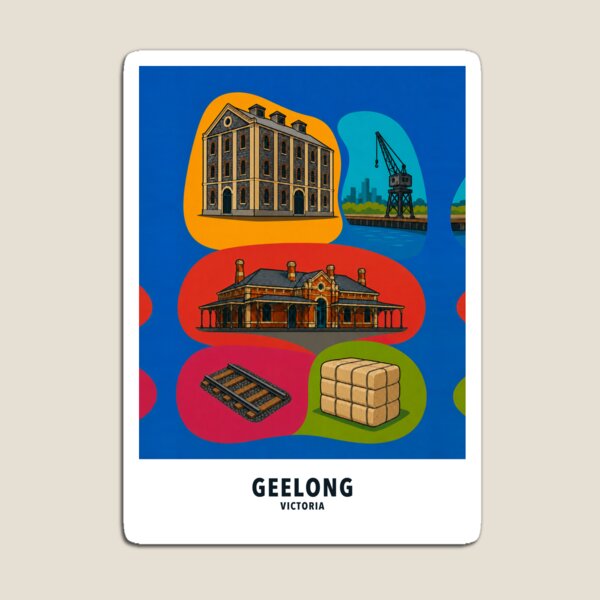 Item preview, Geelong Woolstore Railway and Port Heritage designed and sold by Print My Town.