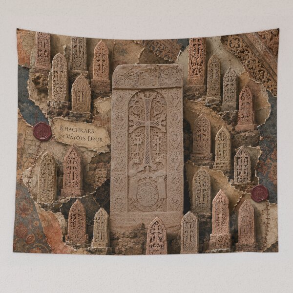 Item preview, Noravank Khachkars of Vayots Dzor designed and sold by Qenlo.